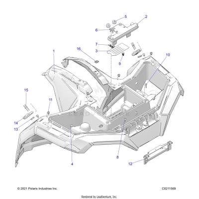 BODY, FRONT CAB - A25SEE57P2/P4 (C0211569)
