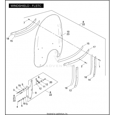 WINDSHIELD - FLSTC