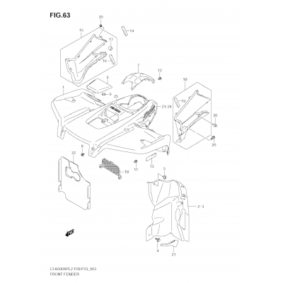 FRONT FENDER (LT-A500XPL2 E33)