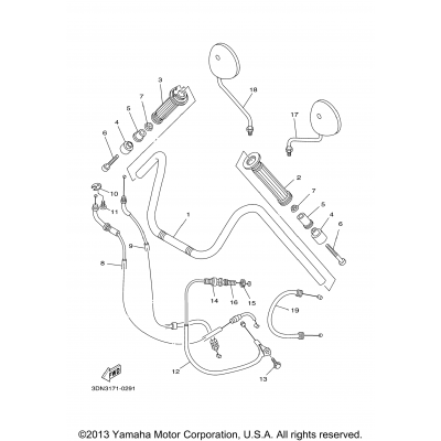 Steering Handle Cable