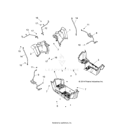 BODY, REAR CAB and FOOTWELLS - A19SWE57B1 (49ATVCABRR15570X2)