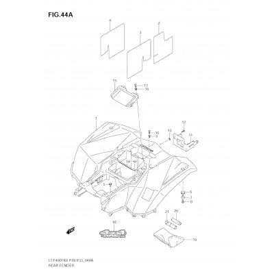 REAR FENDER (LT-F400FL0)