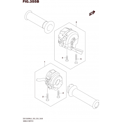 HANDLE SWITCH (GSX1300RAL5 E28)