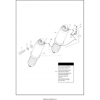 SHOCK ABSORBERS, REAR & AIR SUSPENSION SYSTEM