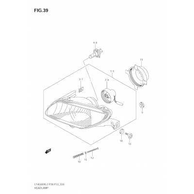 HEADLAMP (LT-A500X E33)