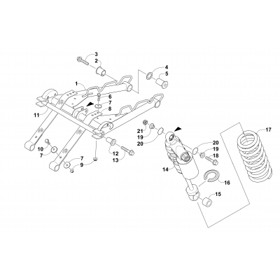 REAR SUSPENSION FRONT ARM ASSEMBLY