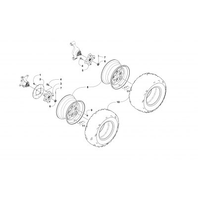 WHEEL AND TIRE ASSEMBLY