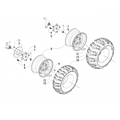 WHEEL AND TIRE ASSEMBLY