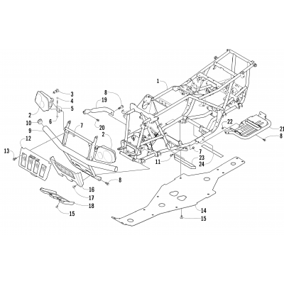 FRAME AND RELATED PARTS