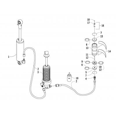 REAR SUSPENSION SHOCK ABSORBER ASSEMBLY