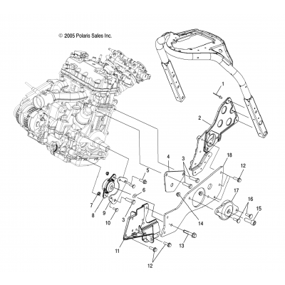 Engine Mounting Lh /Fs