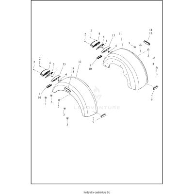 FENDERS, REAR AND TAIL LAMPS
