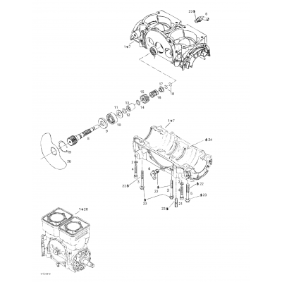 Crankcase, Rotary Valve