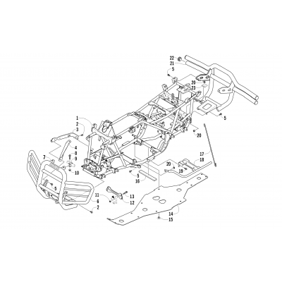 FRAME AND RELATED PARTS