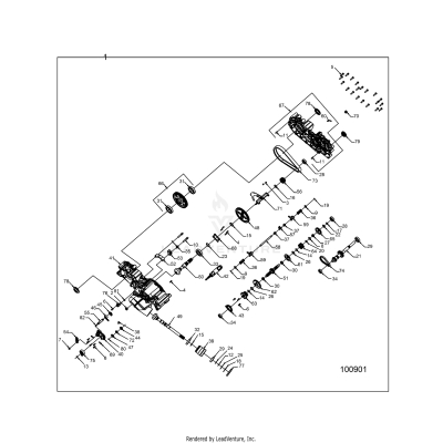 DRIVE TRAIN, MAIN GEARCASE - A17SEF57A4 [100901]