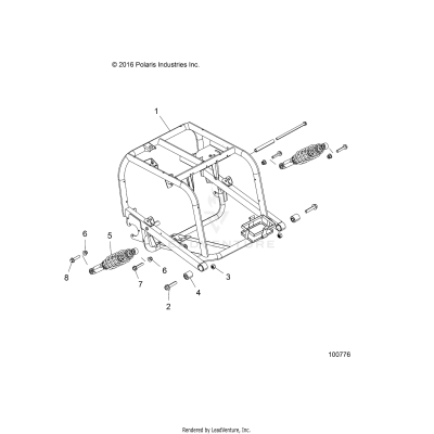 SUSPENSION, REAR SWING ARM - A17HAA15N7 (100776)