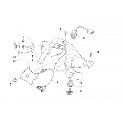 CONSOLE AND SWITCH ASSEMBLY