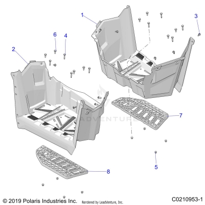 BODY, FOOTWELLS - A25SGE95CT/ET (C0210953-1)