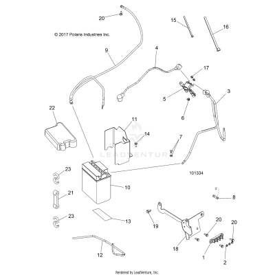 ELECTRICAL, BATTERY - A20SUE57D5 (101334)