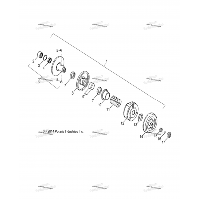 Drive Train, Secondary Clutch