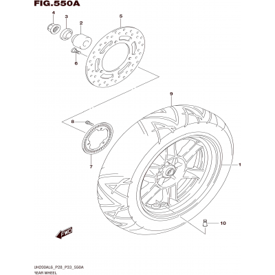 REAR WHEEL (UH200AL6 P28)