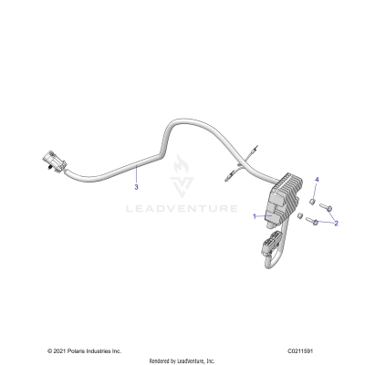 ELECTRICAL, VOLTAGE REGULATOR AND MOUNTING - A25SYE85AL (C0211591)