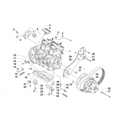 ENGINE AND RELATED PARTS