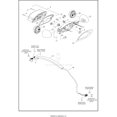 TAIL LAMP AND TURN SIGNALS - FXLRS, FXLRST