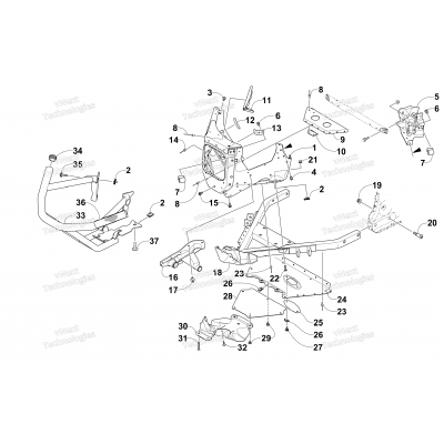 FRONT BUMPER AND FRAME ASSEMBLY