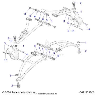 SUSPENSION, FRONT A-ARM MOUNTING - A25SYY95AH (C0211318-2)