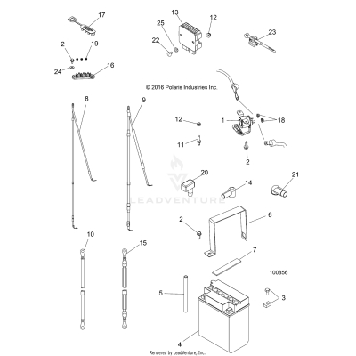 ELECTRICAL, BATTERY - A19DBA50A5 (100856)