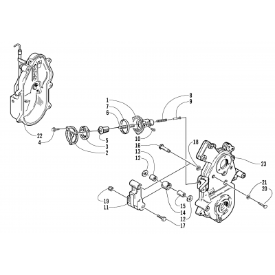 DROPCASE CHAIN TENSION ASSEMBLY (OPTIONAL)