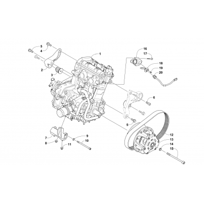 ENGINE AND RELATED PARTS