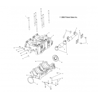 Crankcase S04np8cs/8Csa/8Csb/8Cscs04ne8cs (4988438843E05)