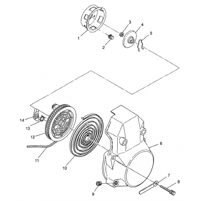 Recoil Starter Classic Touring & European Classic Touring E983365