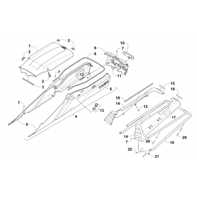 REAR BUMPER, STORAGE, AND TAILLIGHT ASSEMBLY