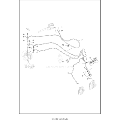 BRAKE LINES, FRONT - ABS