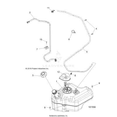 BODY, FUEL TANK - A19DCE87AK (101559)