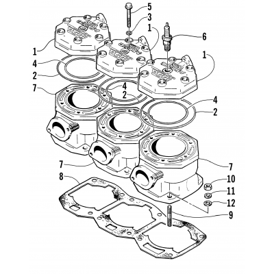 CYLINDER AND HEAD ASSEMBLY