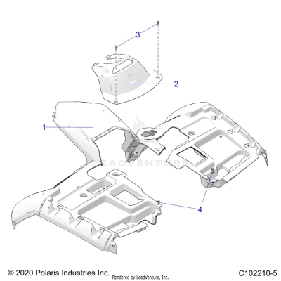 BODY, FRONT CAB - A20SXM95AL/CAL (C102210-5)