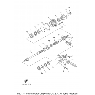 Middle Drive Gear