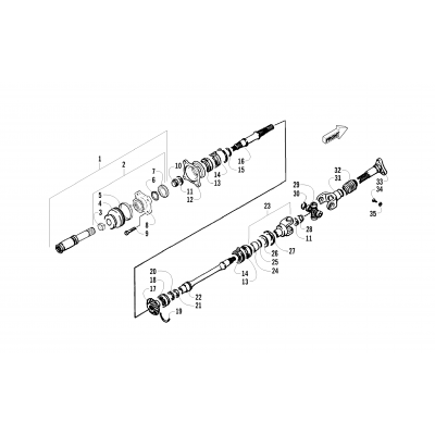 SECONDARY DRIVE ASSEMBLY