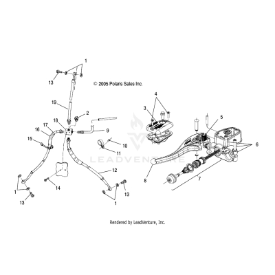 CONTROLS - MASTER CYLINDER/BRAKE LINE - A06CD32AA/AB/AC (4999201699920169A08)
