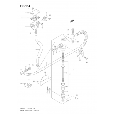 REAR MASTER CYLINDER (DL650 L1 E3)