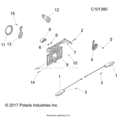 ELECTRICAL, TURN SIGNALS, HORN and LICENSE PLATE LIGHT - A19SWS57P1/P2 [C101380]