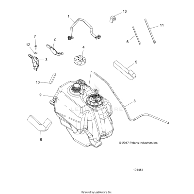 BODY, FUEL TANK ASM. - A19SAA50D5 [101451]