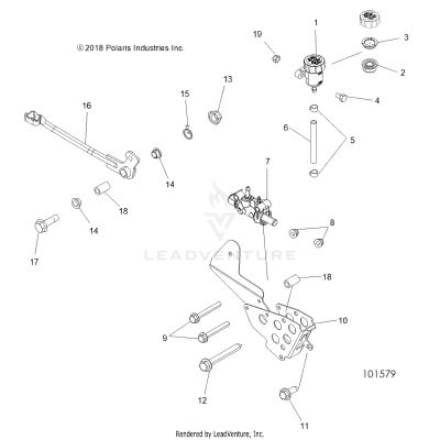BRAKES, BRAKE PEDAL and MASTER CYLINDER - A19SVA85BG (101579)