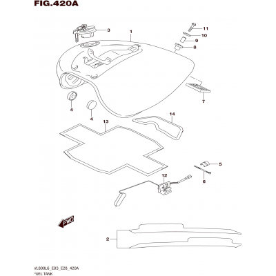 FUEL TANK (VL800L6 E03)