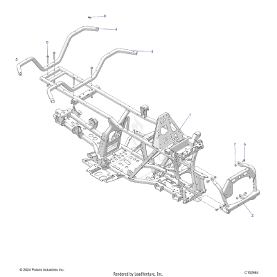 CHASSIS, FRAME - A25SHE57CP/EP (C102684)