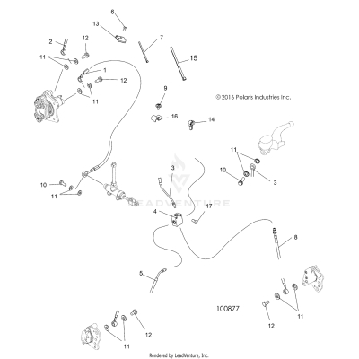 BRAKES, BRAKE LINES - A17SAH50A5 [100877]